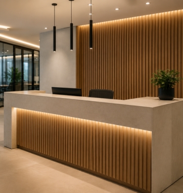 materiaux banque d'accueil